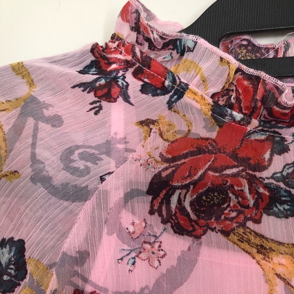 ART CLASS SHEER FLORAL DRESS WITH SLIP 10/12 - Picture 6 of 9